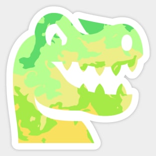 Silhouette Dinosaur Sticker